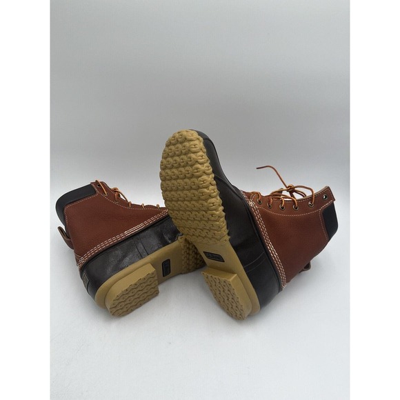 NEW L.L.Bean BEAN BOOT 8" Men's Duck Boot Brown Leather US Size 12 D NIB - Picture 9 of 11